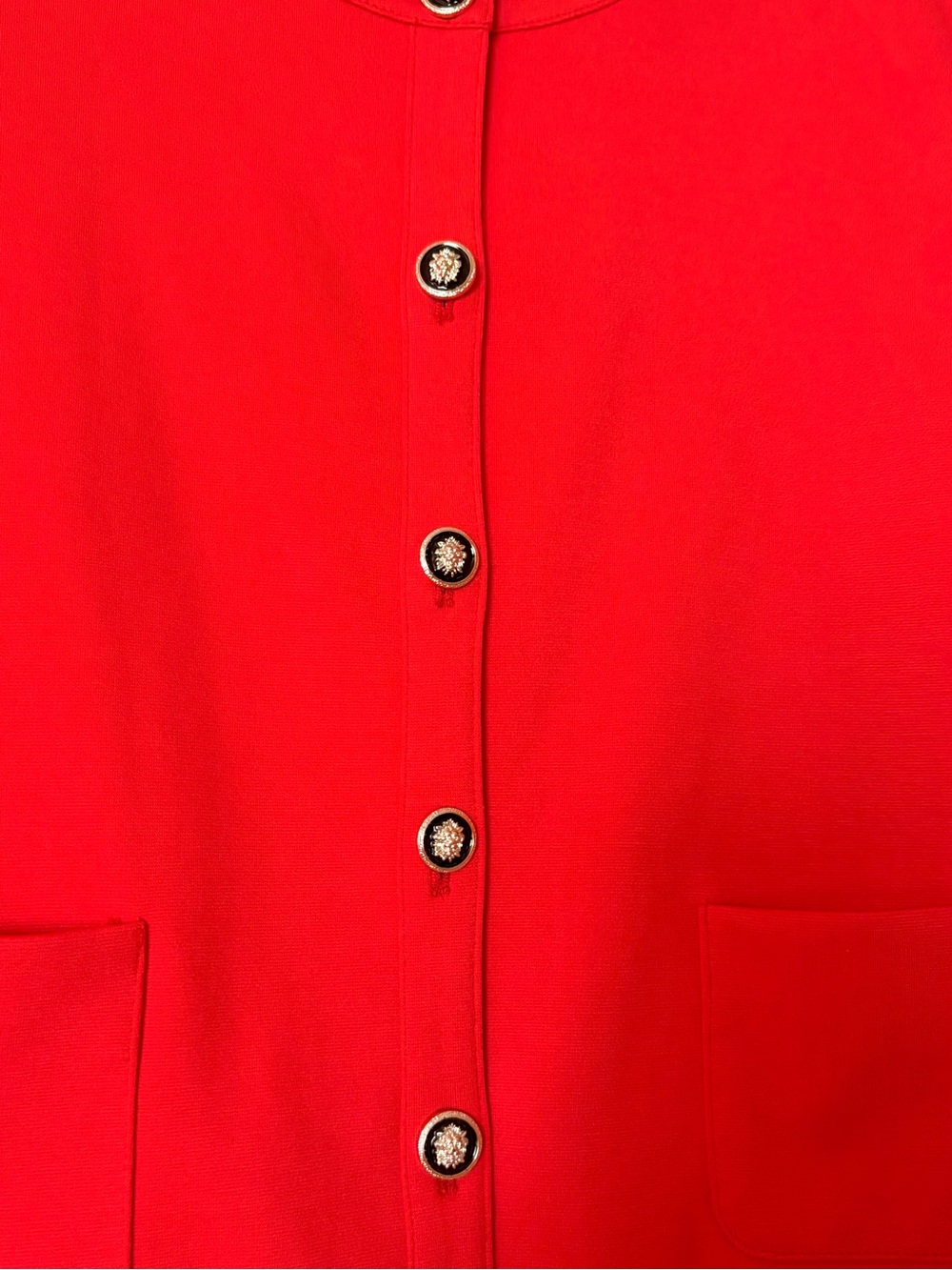 Jules & Leopold Classic Women's orange Button-Front Jacket - Picture 3 of 5